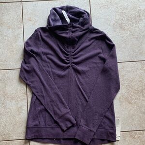 lululemon athletica Dark Purple Cowl Neck Sweater
